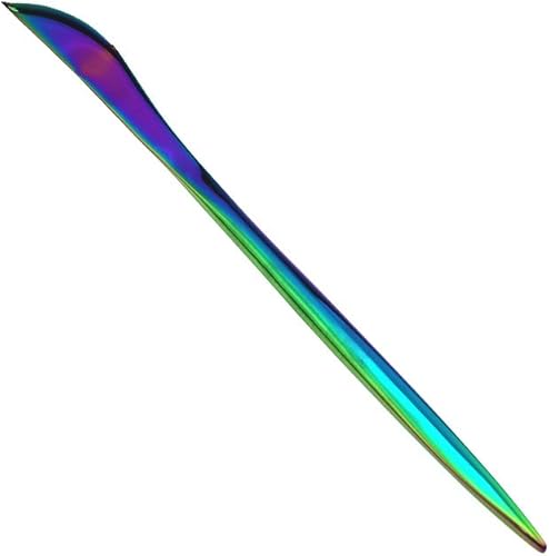 Miniatura 10 de JASHII Cuchara de acero inoxidable 1810 para helados, 4 piezas, color plateado, multicolor, con mango largo, para café, cuchara de té