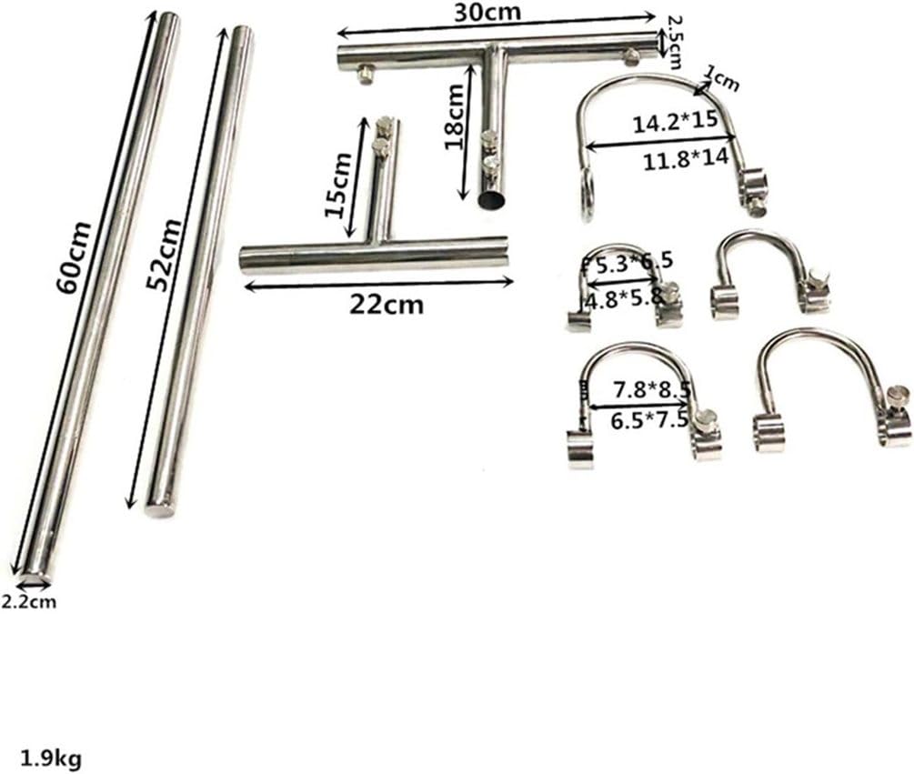Verstellbar Fesselstange mit Kragen Handschellen Fußfesseln Bestrafung Metall Spreizstange Edelstahl Halsband Handcuffs Bondage Rahmen Spreader Bar Fetisch Sex Toy für Paare,Silber,Männer