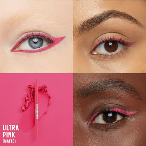 Maybelline New York Tattoo Eye Liner Longlasting Quick Drying Eyeliner Gel Pencil Ultra Pink, 802 Ultra Pink, 1.3 g (Pack of 1) - Image 3