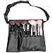 Pro Makeup Artist Cosmetics Tool Apron, Brush Belt Accessory Organizer, Black