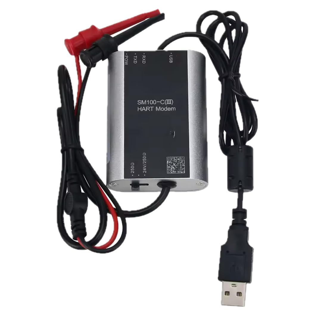 HART-USB Modem, Industrial HART Communicator with Built-in 24V Power Supply, Compatible with HART Protocol Instruments