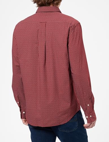 GANT REG Micro Print Shirt Rojo 4XL