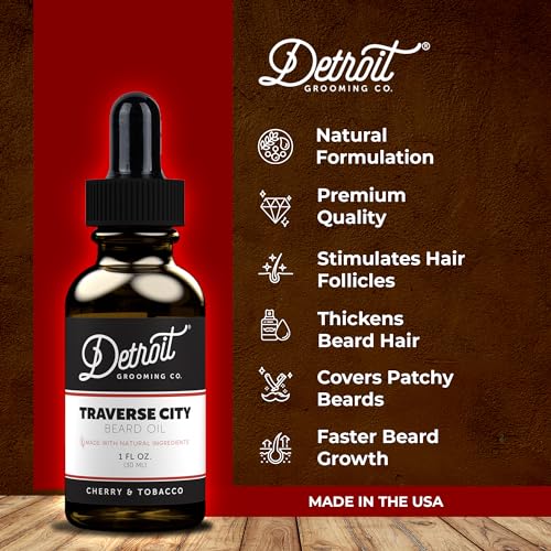 Detroit-Grooming-Co-Complete-Grooming-Fathers-Day-Gifts-for-Dad-Beard-Wash-Conditioner-Beard-Butter-and-Beard-Oil-Cherry-Tobacco-Scent-Traverse-City