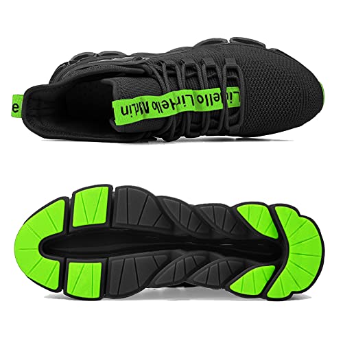 Image of Hello MrLin Men's Running Shoes Non Slip Athletic Tennis Walking Blade Type Sneakers Hip Hop