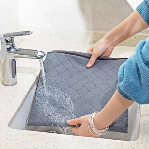 Organizador Bolsa de Plástico Multiuso 45x45x27cm (Cinza)