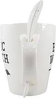 Vista 4 de Ebros Gift Wicca Gothic Alchemy Witchcraft Divinity - Juego de taza y cuchara de porcelana con mango integrado de soporte de cuchara de 9 onzas