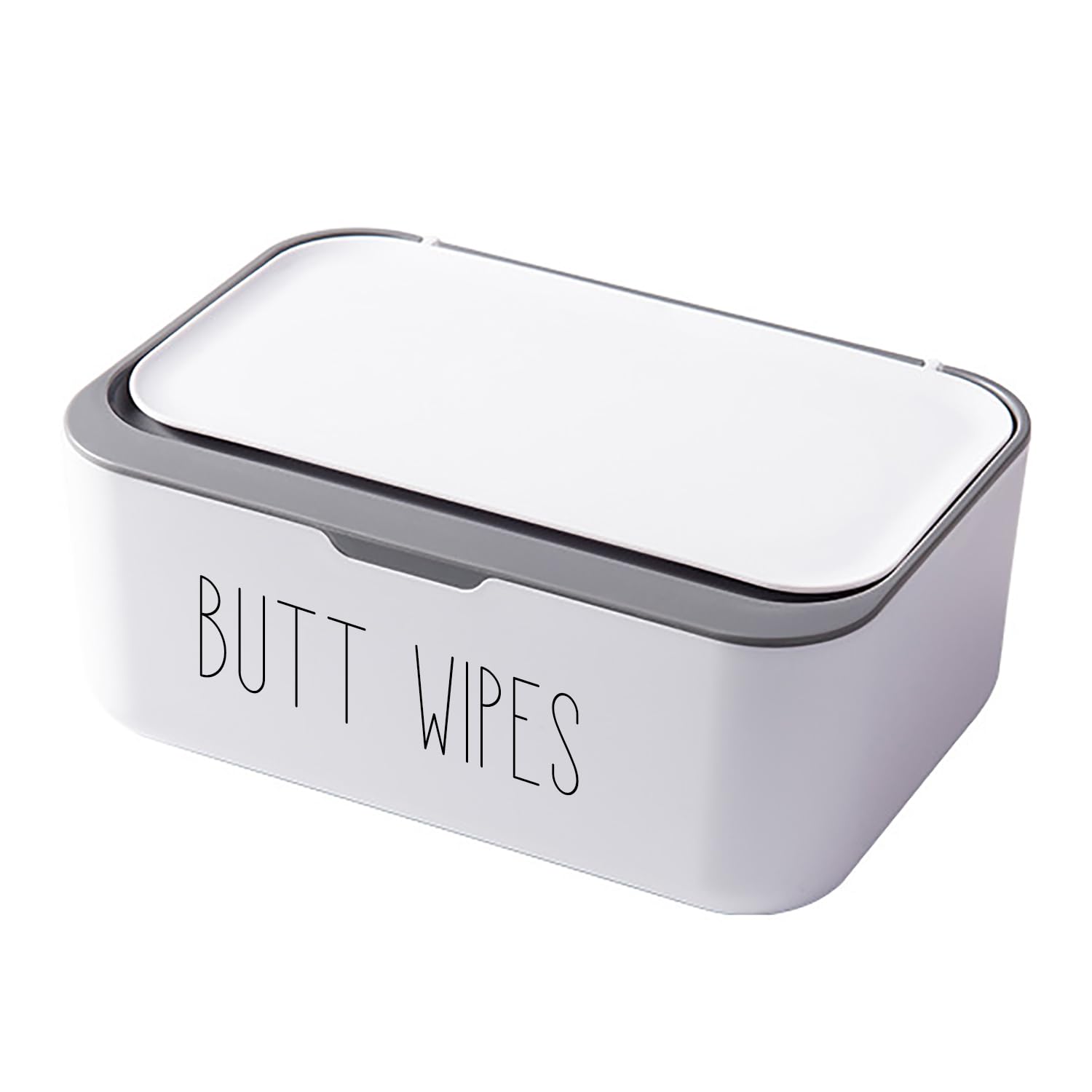 illikkuyax Flushable Butt Wipes Dispenser for Bathroom Toilet Wipes Container Nursery, Chic Bathroom Decor, 7.48"L x 5.12"W x 2.95"H