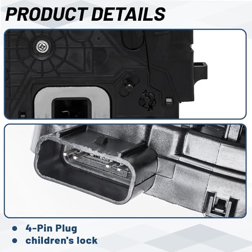 Image of KELOKE Door Latch Lock Actuator Compatible with Hyundai Santa Fe 2010 2011 2012, Rear Left Driver Side, Replace# 814100W000 DLA1252