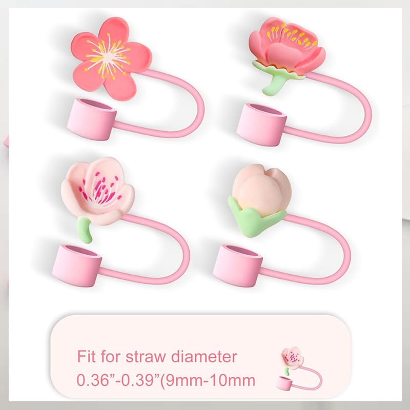 11 tapas y tapones de silicona para pitillos, reutilizables miniatura 4