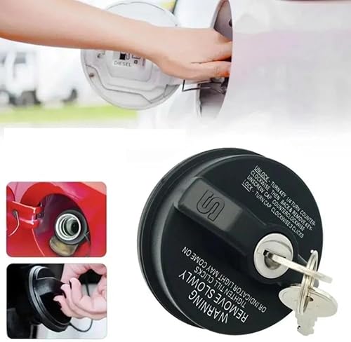 Miniatura 4 de Llenadora de tanque de combustible con cerradura de tapa de gas con llave para Chevy Silverado, Equinox, Tahoe, Traverse GMC Toyota 4Runner Camry