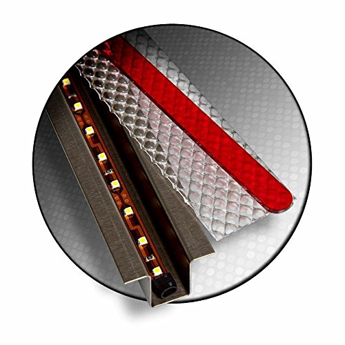 Keep It Clean 11255 Light Kit GhostLight - Clear w/ Amber LED 4.5" Fixed Single Flush Mount Light Kit