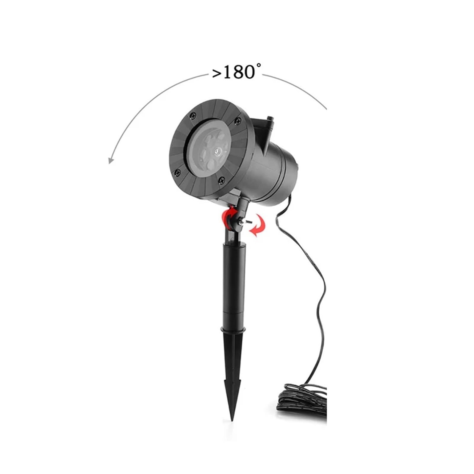 Proyector de luz navideña para exteriores Lámpara de proyector LED con 12 patrones, copo de nieve de Navidad, corazón, fiesta de cumpleaños, boda, proyecto de luz LED, decoración de Navidad y Hallowee
