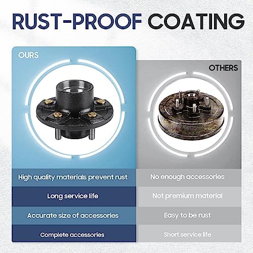 image for SEHNSUCHT Trailer Brake Idler Hub Kit, 5-Hole, 4.5