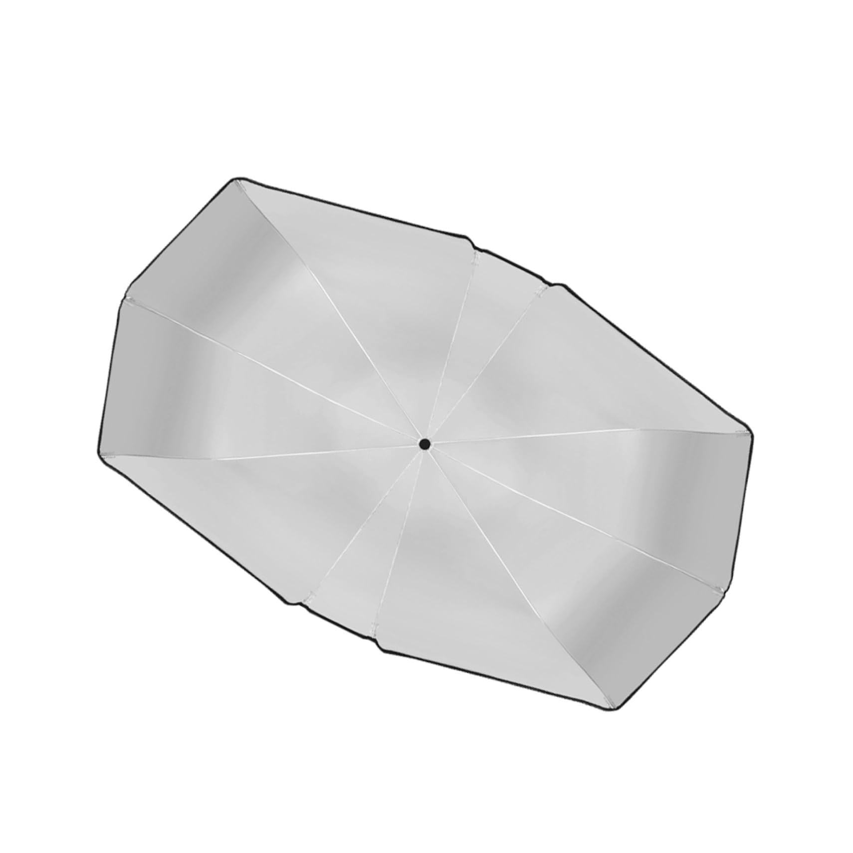 Parapluie Pliable Pare-Soleil pour Pare-Brise de Voiture Protection Anti-UV, Matériau Acier et Revêtement Argenté Titanium, Accessoire Automobile Indispensable