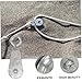 GLEAVI 4pcs Miniature Hoisting Pulley Sturdy Galvanized Construction Easy Resistant Design for Industrial Crane Applications Strong Bearing Capacity Convenient Practical