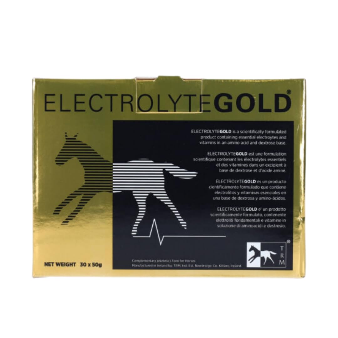 Trm Electrolyte For Horses - X 50G Sachets Gold Size 30