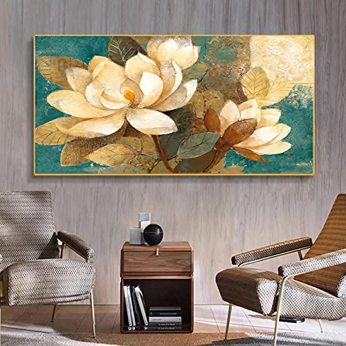 Toile Mur Art Fleurs Et Plantes 70x140cm Peintures Modernes Pour Salon Sans Cadre KEBIA