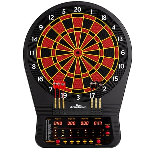 Arachnid Cricket Pro 650 Electronic Dartboard – 15.5” Regulation Size – 33 Games with 303...