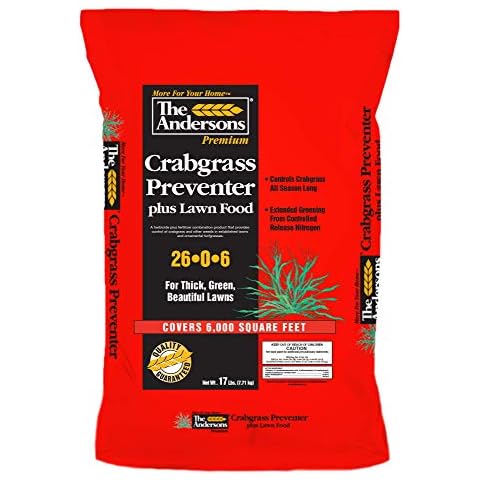The Andersons Premium Crabgrass Preventer Plus Fertilizer 26-0-6 with Dimension - Covers up to 6,000 sq ft (17 lb) Cover