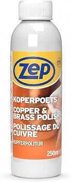Zep Copper & Brass Polish   250ml | Metal & Furniture Polish for Restoring Shine in 10 Minutes