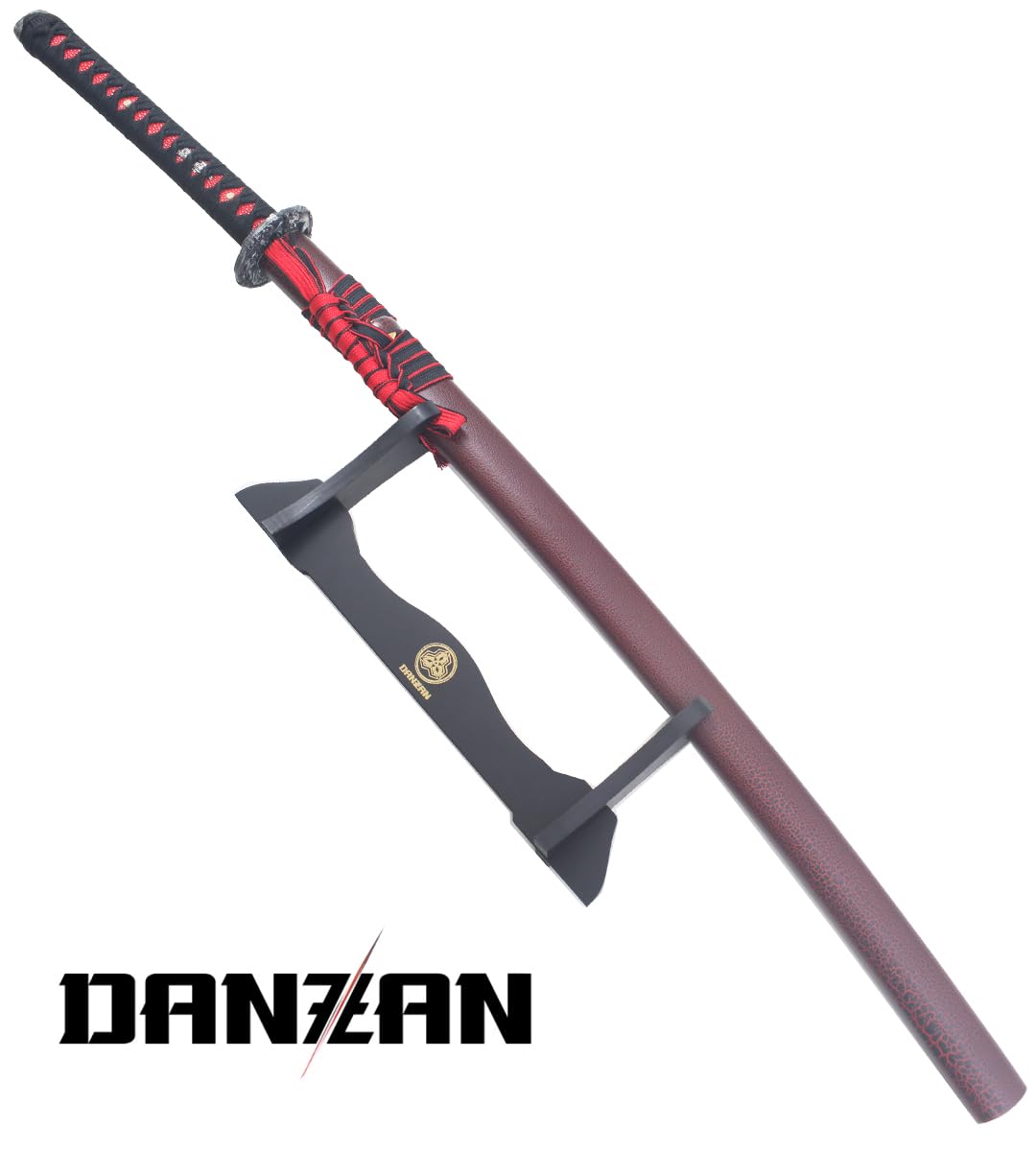 Danzan Katana en Bois Katana Arashi Sabre en Bois Epee Entrainement Katana Japonais - Lame Bois