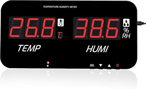 hygromètre numérique à grand écran LED Thermomètre