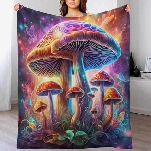 Couverture en champignon douce et réconfortante pour petits et grands
