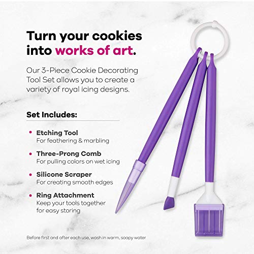 Wilton Cookie Decorating Supplies Tool Set, 3-Piece #TOP1