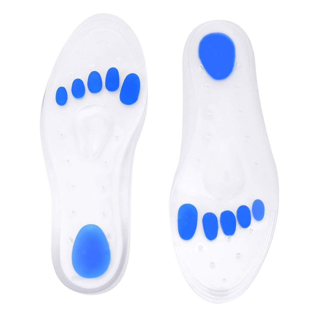 Unisex Silicone Gel Insoles Arch Support Orthotic Insole Plantar Fasciitis Heel Spur Size EU 44-46 EU 40