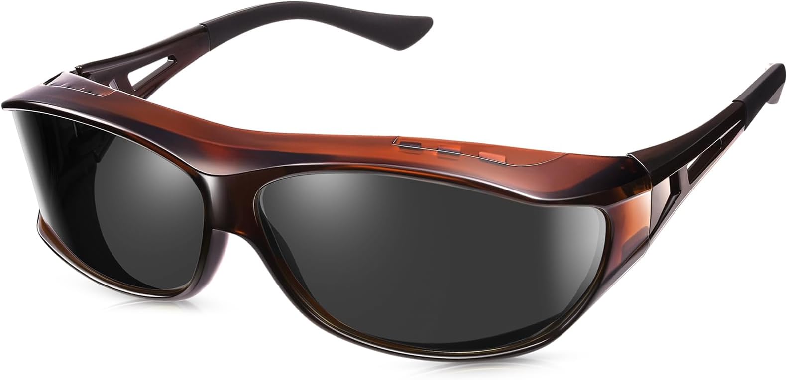 Polarized Sunglasses Wear Over Glasses Fitover Glasses for Men Sports Driving&Fishing UV400 Protection