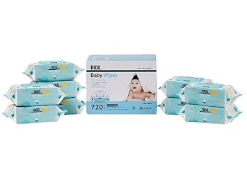 Rico Baby Wipes, 720-count