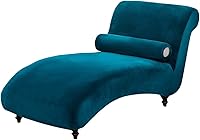 Vista 13 de Funda de terciopelo para tumbona grande sin brazos, funda para tumbona larga y curva, protector de muebles de mascotas, lavable a máquina, funda