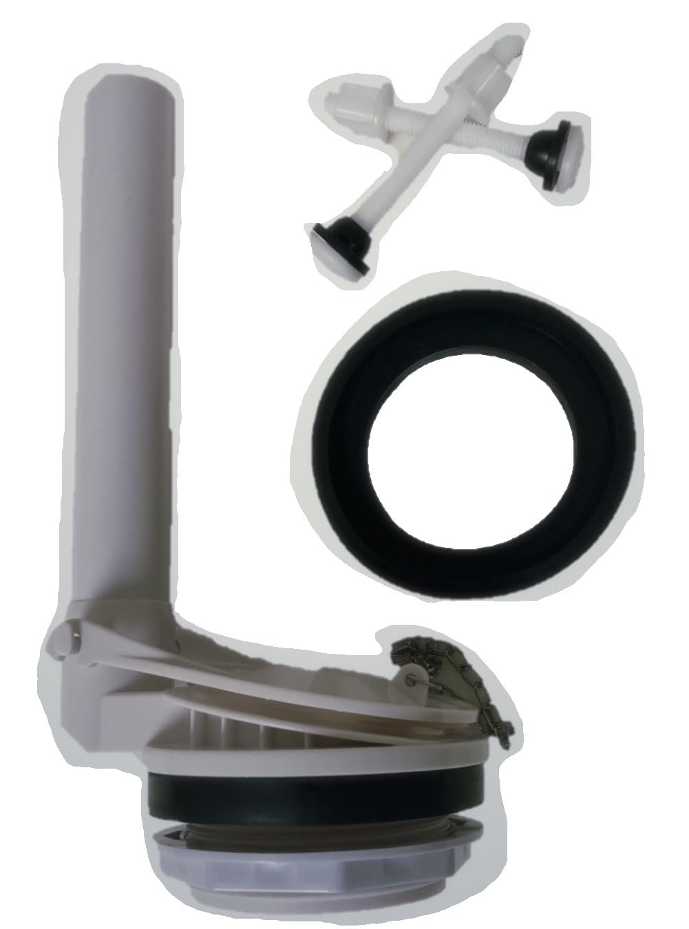 ちゅん no2 FinFuture 2-Inch Toilet Flush Valve Dual Flush Valve