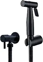Ducha Higiênica 1/4 Volta Luxo Gatilho Aço Inoxidável 304 Diversas Cores - Brinovar (Preto)
