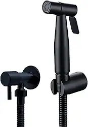 Ducha Higiênica 1/4 Volta Luxo Gatilho Aço Inoxidável 304 Diversas Cores - Brinovar (Preto)