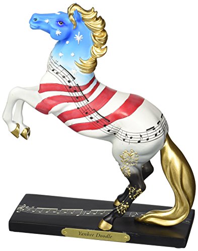 Enesco Trail of Painted Ponies “Yankee Doodle” Stone Resin Horse Figurine, 8.5”