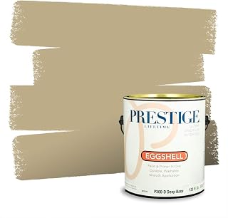 PRESTIGE Paints Interior Paint and Primer In One, 1-Gallon, Eggshell, Comparable Match of Valspar* Dry Earth*
