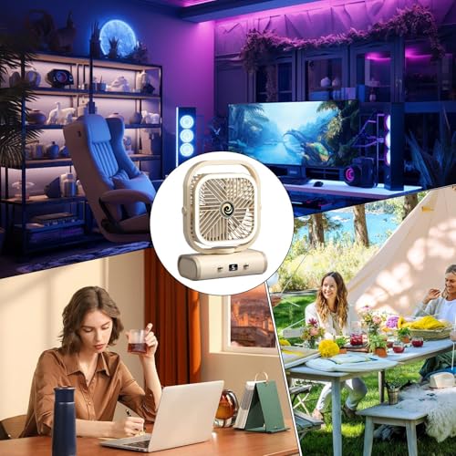 Ventilateur de bureau silencieux portable rechargeable petit modèle