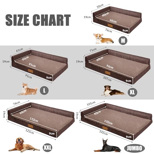 Panier grande chien orthopédique avec housse imperméable