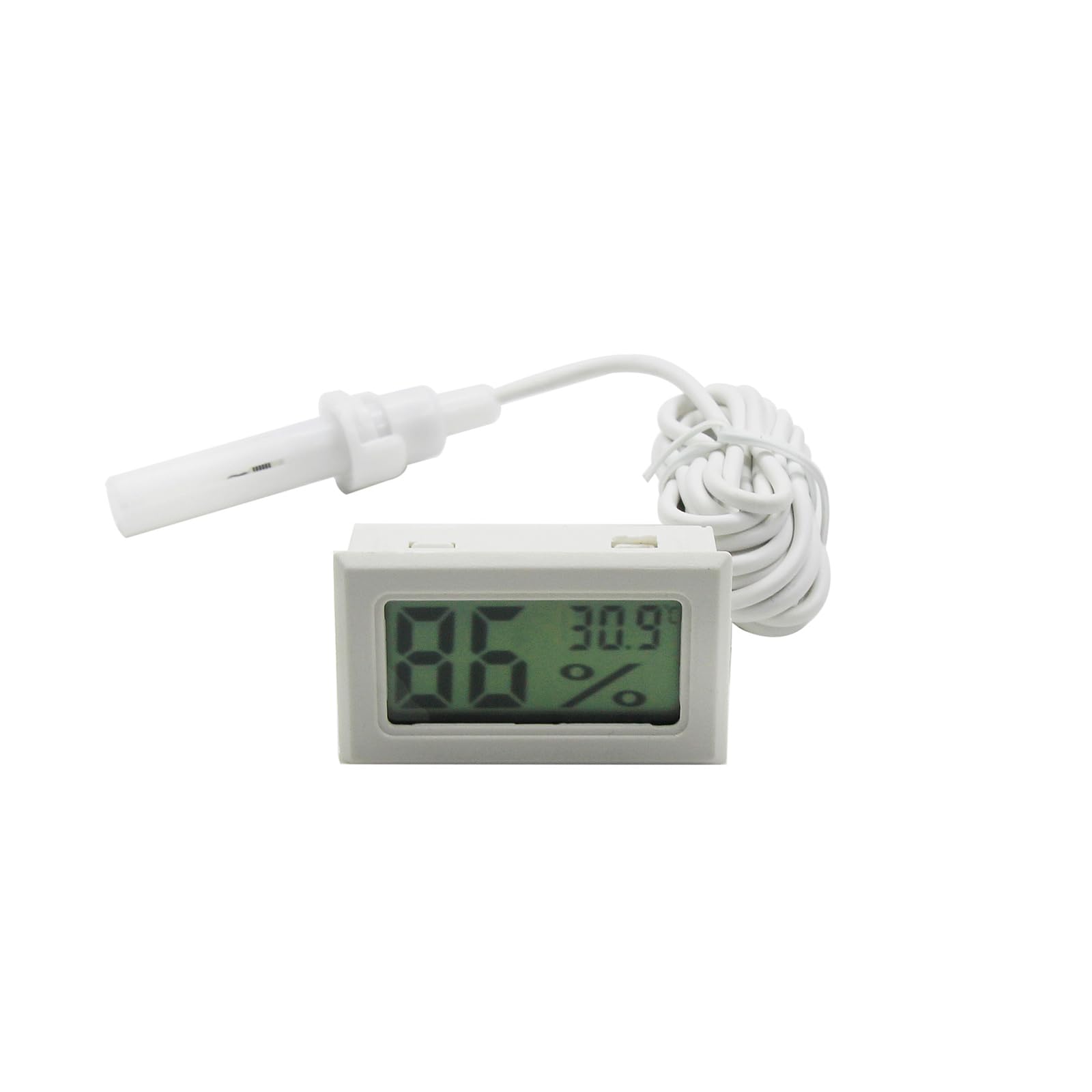 Crffz White Accurate Environmental Change Detectors Monitors Hygrometer Sensors With 1.5M Cable Perfect For Plant Lover & Pet Owners Environmental Sensors
