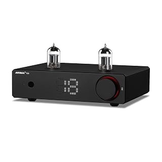 AIYIMA T20 Fully Balanced Tube Preamp for Home Audio - ECC83 Tube Design, Swappable Op-Amps & Tubes, XLR/RCA Inputs/Outputs, Pre-Amp for 2 Channel Stereo Hi-Fi Amplifier & 2.1 Theater Setup - Amazon product rated Grade A