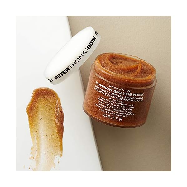 Peter Thomas Roth | Pumpkin Enzyme Mask | Enzymatic Dermal Resurfacer, Exfoliating Pumpkin Facial Mask for Dullness, Fine Lines, Wrinkles and Uneven Skin Tone , 1 count (5 Fl Oz)