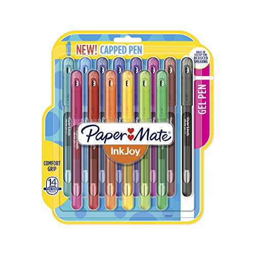 Paper Mate InkJoy Gel Pens Fine Point (0.5mm) Capped, 14 Count, Assorted Colors (2034487)