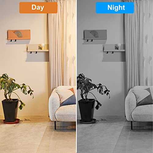 Eysoo Hidden Camera Clock, Real 1080P Hd Wifi Wireless Spy Nanny Cam With Night Vision, Motion Detection Alert, Remote Monitoring, Indoor Camera For Home Surveillance, Grey #TOP2