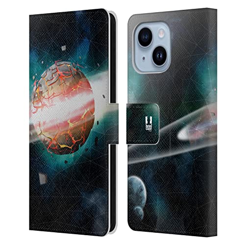 Étui portefeuille iPhone 14 Plus finition cuir haut de gamme et durable