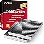 Puroma 2 Pack Cabin Air Filter with Activated Charcoal Layer Replacement for CP182, CF11182, Honda 80291-T5R-A01, 80291-TF0-405, 80291-TF0-E01, 80292-TBA-A11, 80292-TF0-G01, 80292-TGL-E0