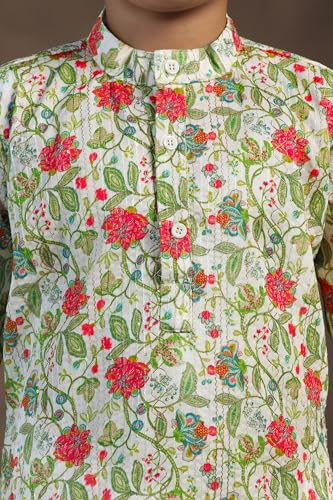 Image of Fashion Dream Boy Teal Kurta Pyjama Set|Boy Kurta Set|Kurta Pyjama Set