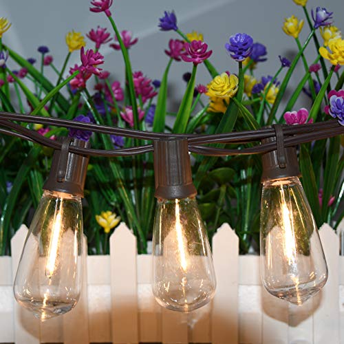 10 Pack Edison Led Light Bulbs, 0.6 Watt E17 Screw Base Replacement Bulbs, Led Shatterproof Bulbs St40 Clear Plastic Light Bulbs For Outdoor Patio St40 String Lights, Warm White #TOP4