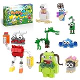 8-in-1 Sing Monsters Toe Jammer, Nogggin,Furcorn,Entbrat,Bowgart,Potbelly,Mammott Building Toy Set for Kids, Boys, Girls 6+ Years Old; Cute Monster Animal Figure Model Toy for Fans Friends (281Pcs)