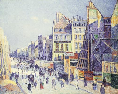 Cuadro de Maximilien Luce Réaumur Street lienzo grande para cubrir paredes vacías
